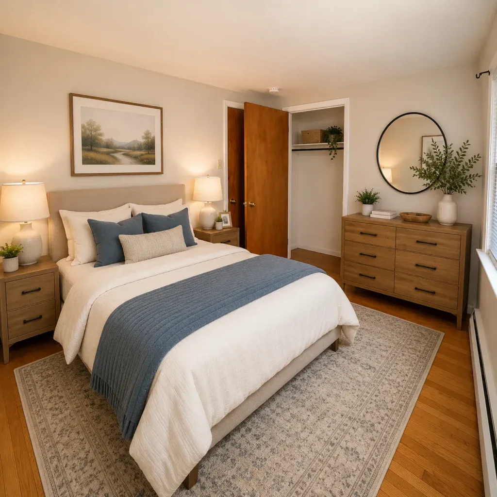 Brookside 3 Bed Townhome Bedroom Furnished