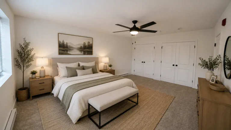 Southgate Gardens New Apartments Master Bedroom Furnished