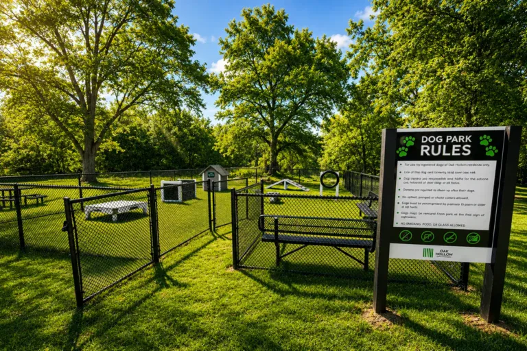Oak Hollow Apartments Dog Park in Bensalem
