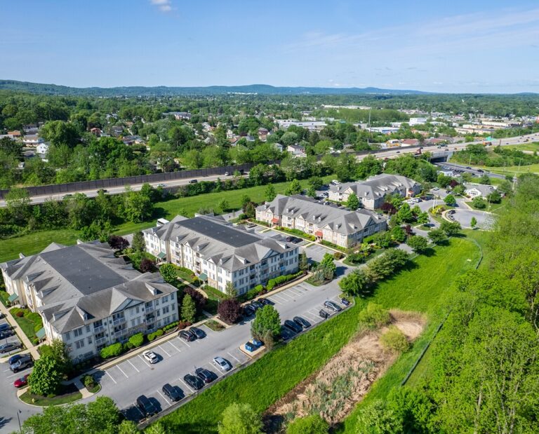 Aerial View of Liberty Park Apartments in Allentown, PA