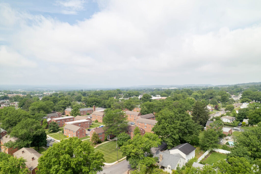 Aerial View of Brookside Apartments in Pottstown, PA