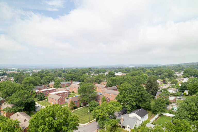 Aerial View of Brookside Apartments in Pottstown, PA
