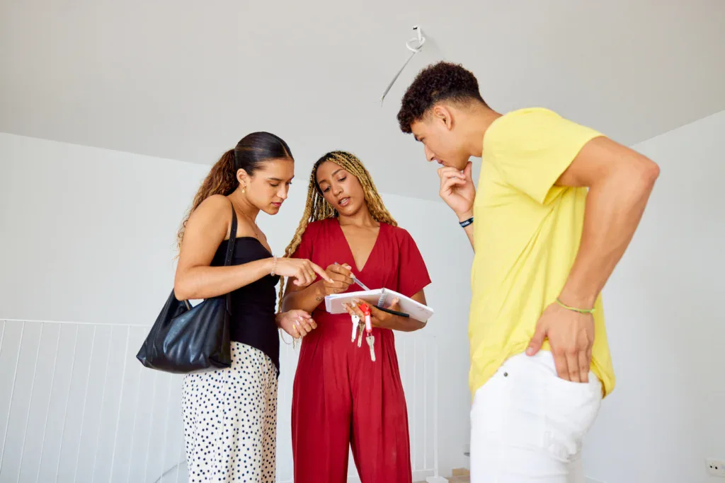 Leasing Agent speaking to future residents or prospects