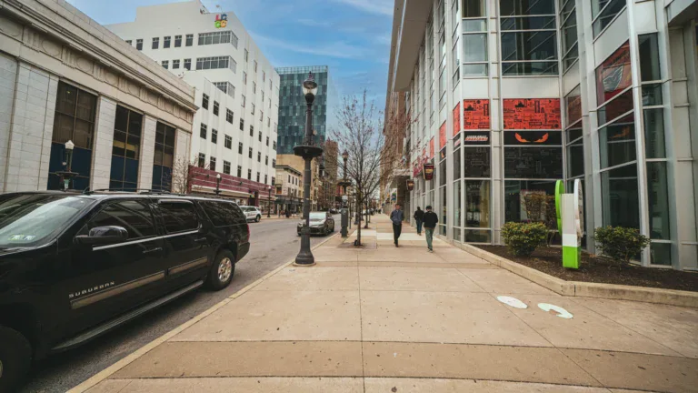 A view of Hamilton Street in Downtown Allentown in Center City