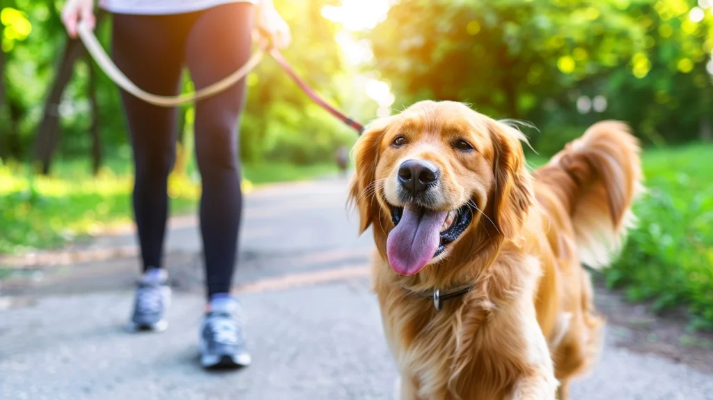 Person walking their dog